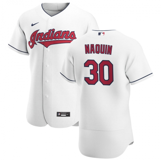 Men Cleveland Indians 30 Tyler Naquin Men Nike White Home 2020 Flex Base Team MLB Jersey Men Cleveland Indians 30 Tyler Naquin Men Nike White Home 2020 Flex Base Team MLB Jersey