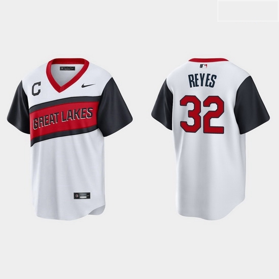 Men Cleveland Indians 32 Franmil Reyes Men Nike White 2021 Little League Class Game MLB Jersey Men Cleveland Indians 32 Franmil Reyes Men Nike White 2021 Little League Class Game MLB Jersey