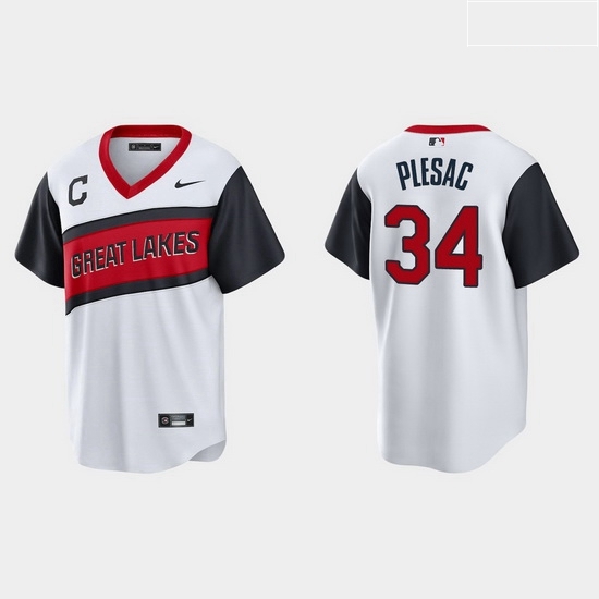 Men Cleveland Indians 34 Zach Plesac Men Nike White 2021 Little League Class Game MLB Jersey Men Cleveland Indians 34 Zach Plesac Men Nike White 2021 Little League Class Game MLB Jersey
