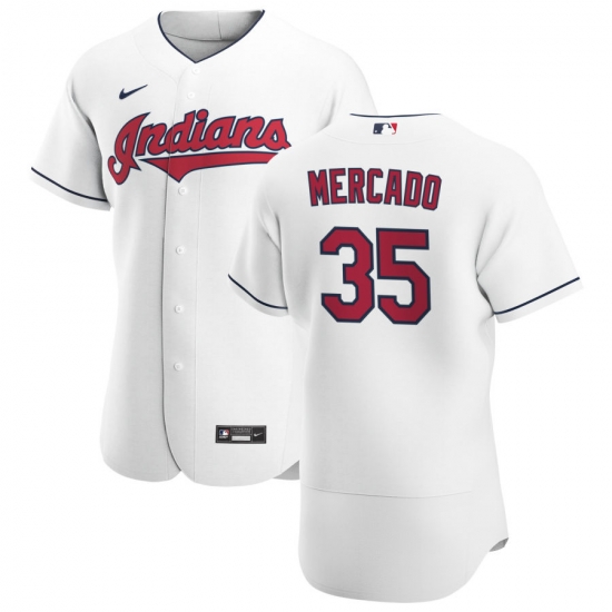 Men Cleveland Indians 35 Oscar Mercado Men Nike White Home 2020 Flex Base Team MLB Jersey Men Cleveland Indians 35 Oscar Mercado Men Nike White Home 2020 Flex Base Team MLB Jersey