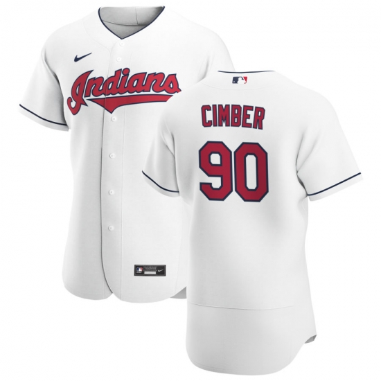 Men Cleveland Indians 90 Adam Cimber Men Nike White Home 2020 Flex Base Team MLB Jersey Men Cleveland Indians 90 Adam Cimber Men Nike White Home 2020 Flex Base Team MLB Jersey