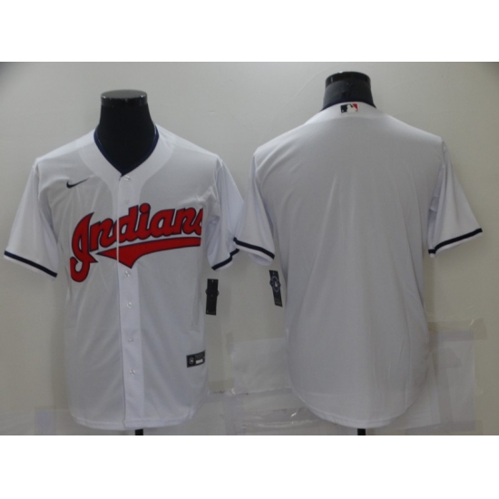 Men Nike Cleveland Indians Blank White Baseball Stitched MLB Jersey Men Nike Cleveland Indians Blank White Baseball Stitched MLB Jersey