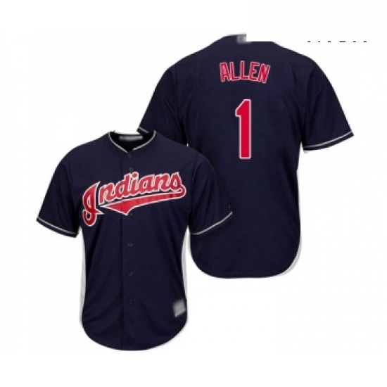 Mens Cleveland Indians 1 Greg Allen Replica Navy Blue Alternate 1 Cool Base Baseball Jersey Mens Cleveland Indians 1 Greg Allen Replica Navy Blue Alternate 1 Cool Base Baseball Jersey