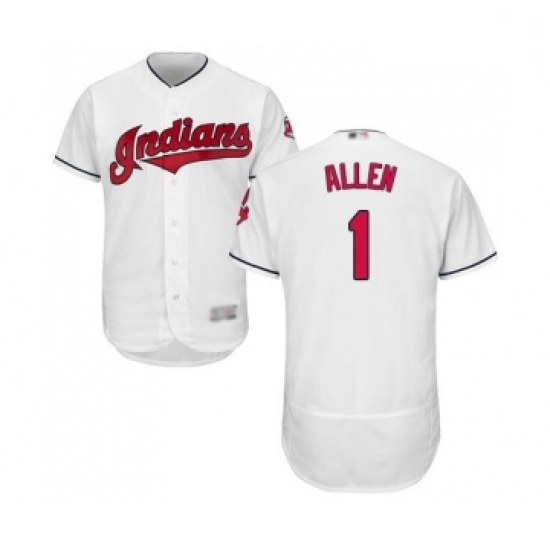 Mens Cleveland Indians 1 Greg Allen White Home Flex Base Authentic Collection Baseball Jersey Mens Cleveland Indians 1 Greg Allen White Home Flex Base Authentic Collection Baseball Jersey