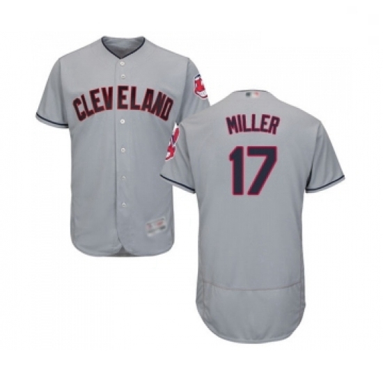 Mens Cleveland Indians 17 Brad Miller Grey Road Flex Base Authentic Collection Baseball Jersey Mens Cleveland Indians 17 Brad Miller Grey Road Flex Base Authentic Collection Baseball Jersey