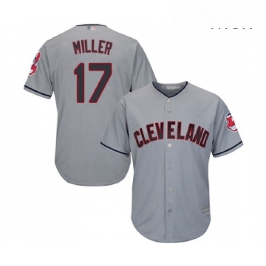 Mens Cleveland Indians 17 Brad Miller Replica Grey Road Cool Base Baseball Jersey Mens Cleveland Indians 17 Brad Miller Replica Grey Road Cool Base Baseball Jersey