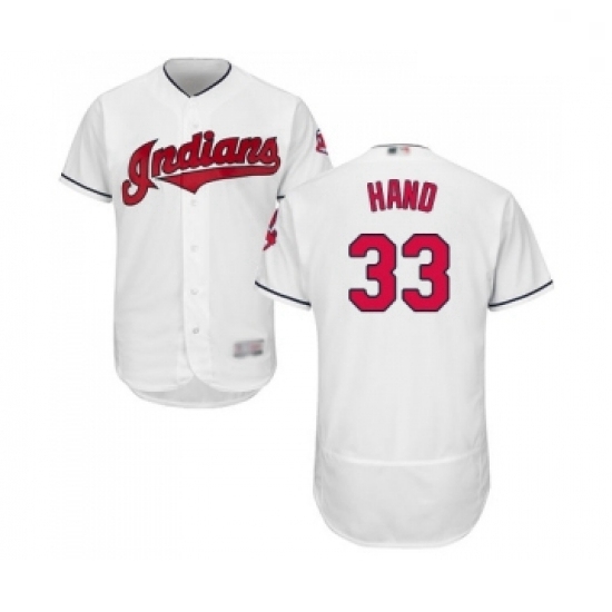 Mens Cleveland Indians 33 Brad Hand White Home Flex Base Authentic Collection Baseball Jersey Mens Cleveland Indians 33 Brad Hand White Home Flex Base Authentic Collection Baseball Jersey