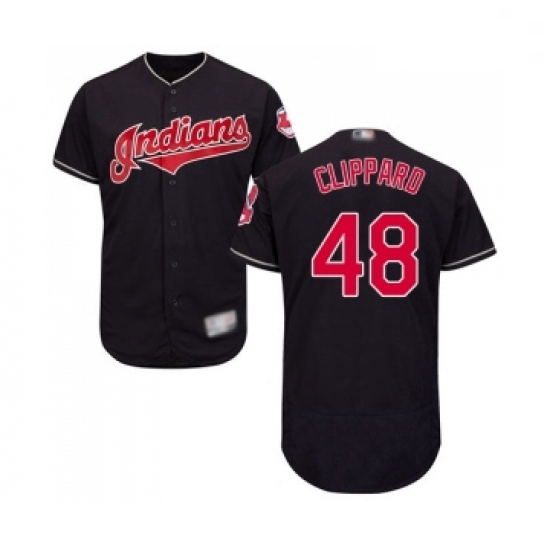 Mens Cleveland Indians 48 Tyler Clippard Navy Blue Alternate Flex Base Authentic Collection Baseball Jersey Mens Cleveland Indians 48 Tyler Clippard Navy Blue Alternate Flex Base Authentic Collection Baseball Jersey