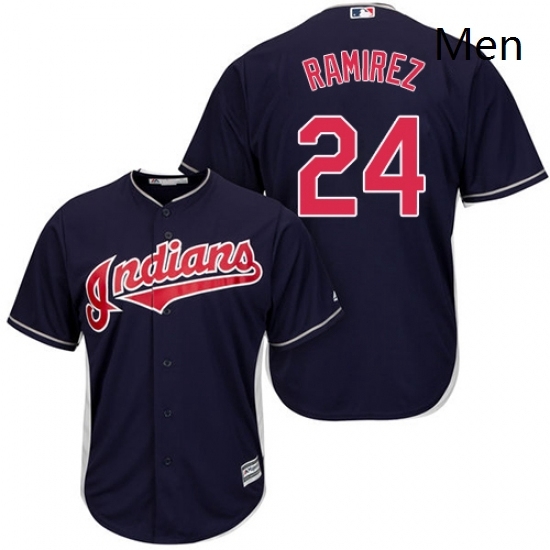 Mens Majestic Cleveland Indians 24 Manny Ramirez Replica Navy Blue Alternate 1 Cool Base MLB Jersey Mens Majestic Cleveland Indians 24 Manny Ramirez Replica Navy Blue Alternate 1 Cool Base MLB Jersey