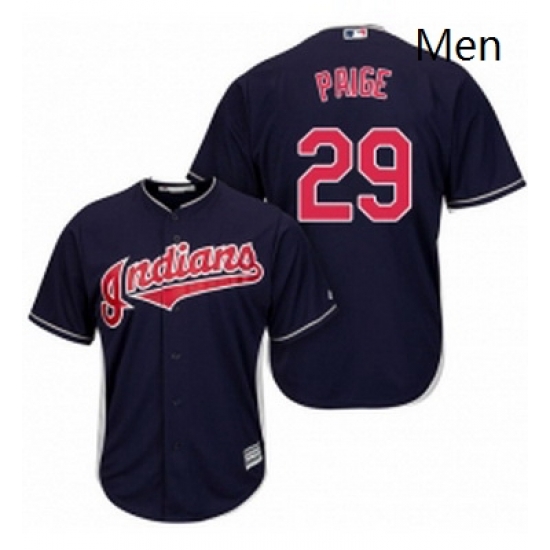 Mens Majestic Cleveland Indians 29 Satchel Paige Replica Navy Blue Alternate 1 Cool Base MLB Jersey Mens Majestic Cleveland Indians 29 Satchel Paige Replica Navy Blue Alternate 1 Cool Base MLB Jersey