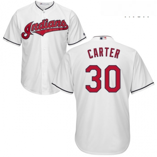 Mens Majestic Cleveland Indians 30 Joe Carter Replica White Home Cool Base MLB Jersey Mens Majestic Cleveland Indians 30 Joe Carter Replica White Home Cool Base MLB Jersey