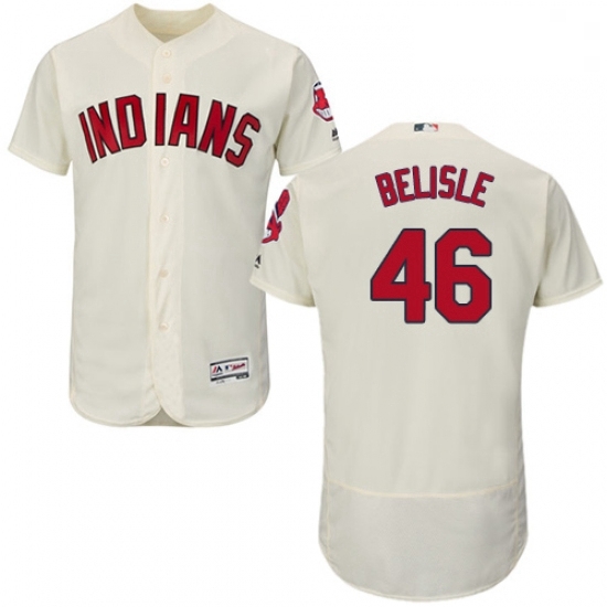 Mens Majestic Cleveland Indians 46 Matt Belisle Cream Alternate Flex Base Authentic Collection MLB Jersey Mens Majestic Cleveland Indians 46 Matt Belisle Cream Alternate Flex Base Authentic Collection MLB Jersey