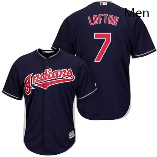Mens Majestic Cleveland Indians 7 Kenny Lofton Replica Navy Blue Alternate 1 Cool Base MLB Jersey Mens Majestic Cleveland Indians 7 Kenny Lofton Replica Navy Blue Alternate 1 Cool Base MLB Jersey
