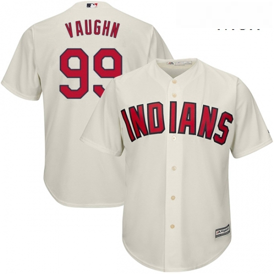 Mens Majestic Cleveland Indians 99 Ricky Vaughn Replica Cream Alternate 2 Cool Base MLB Jersey Mens Majestic Cleveland Indians 99 Ricky Vaughn Replica Cream Alternate 2 Cool Base MLB Jersey