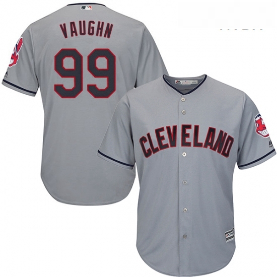 Mens Majestic Cleveland Indians 99 Ricky Vaughn Replica Grey Road Cool Base MLB Jersey Mens Majestic Cleveland Indians 99 Ricky Vaughn Replica Grey Road Cool Base MLB Jersey