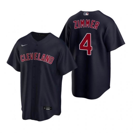 Mens Nike Cleveland Indians 4 Bradley Zimmer Navy Alternate Stitched Baseball Jersey Mens Nike Cleveland Indians 4 Bradley Zimmer Navy Alternate Stitched Baseball Jersey