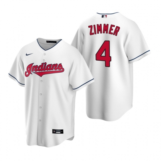 Mens Nike Cleveland Indians 4 Bradley Zimmer White Home Stitched Baseball Jersey Mens Nike Cleveland Indians 4 Bradley Zimmer White Home Stitched Baseball Jersey
