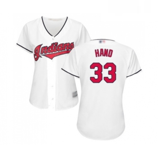 Womens Cleveland Indians 33 Brad Hand Replica White Home Cool Base Baseball Jersey Womens Cleveland Indians 33 Brad Hand Replica White Home Cool Base Baseball Jersey
