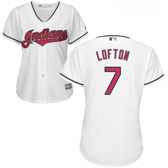 Womens Majestic Cleveland Indians 7 Kenny Lofton Authentic White Home Cool Base MLB Jersey Womens Majestic Cleveland Indians 7 Kenny Lofton Authentic White Home Cool Base MLB Jersey