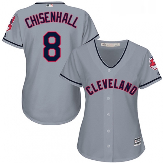 Womens Majestic Cleveland Indians 8 Lonnie Chisenhall Authentic Grey Road Cool Base MLB Jersey Womens Majestic Cleveland Indians 8 Lonnie Chisenhall Authentic Grey Road Cool Base MLB Jersey