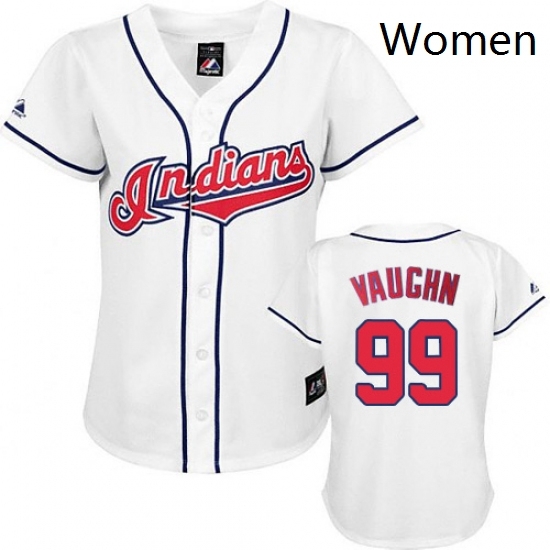 Womens Majestic Cleveland Indians 99 Ricky Vaughn Authentic White MLB Jersey Womens Majestic Cleveland Indians 99 Ricky Vaughn Authentic White MLB Jersey