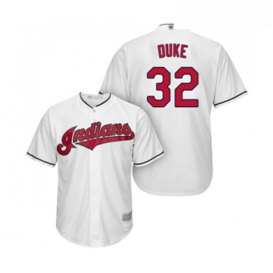 Youth Cleveland Indians 32 Zach Duke Replica White Home Cool Base Baseball Jersey Youth Cleveland Indians 32 Zach Duke Replica White Home Cool Base Baseball Jersey
