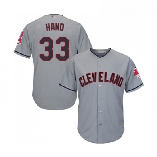 Youth Cleveland Indians 33 Brad Hand Replica Grey Road Cool Base Baseball Jersey Youth Cleveland Indians 33 Brad Hand Replica Grey Road Cool Base Baseball Jersey
