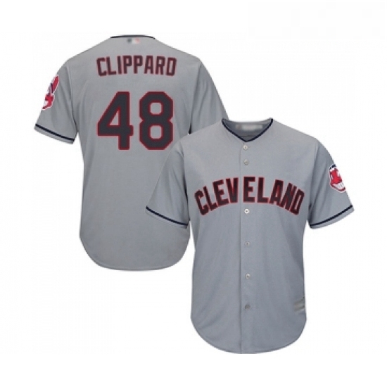 Youth Cleveland Indians 48 Tyler Clippard Replica Grey Road Cool Base Baseball Jersey Youth Cleveland Indians 48 Tyler Clippard Replica Grey Road Cool Base Baseball Jersey