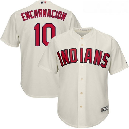 Youth Majestic Cleveland Indians 10 Edwin Encarnacion Authentic Cream Alternate 2 Cool Base MLB Jersey Youth Majestic Cleveland Indians 10 Edwin Encarnacion Authentic Cream Alternate 2 Cool Base MLB Jersey