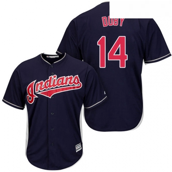 Youth Majestic Cleveland Indians 14 Larry Doby Authentic Navy Blue Alternate 1 Cool Base MLB Jersey Youth Majestic Cleveland Indians 14 Larry Doby Authentic Navy Blue Alternate 1 Cool Base MLB Jersey