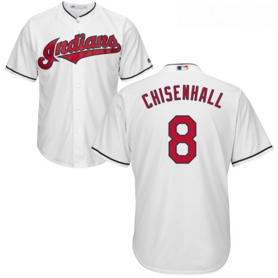 Youth Majestic Cleveland Indians 8 Lonnie Chisenhall Authentic White Home Cool Base MLB Jersey Youth Majestic Cleveland Indians 8 Lonnie Chisenhall Authentic White Home Cool Base MLB Jersey