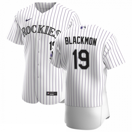 Men Colorado Rockies 19 Charlie Blackmon Men Nike White Home 2020 Flex Base Player MLB Jersey Men Colorado Rockies 19 Charlie Blackmon Men Nike White Home 2020 Flex Base Player MLB Jersey