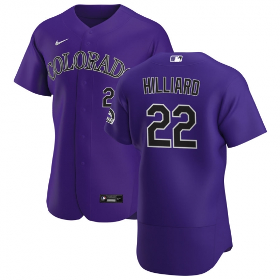 Men Colorado Rockies 22 Sam Hilliard Men Nike Purple Alternate 2020 Flex Base Player MLB Jersey Men Colorado Rockies 22 Sam Hilliard Men Nike Purple Alternate 2020 Flex Base Player MLB Jersey