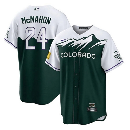 Men Colorado Rockies 24 Ryan McMahon 2022 Green City Connect Stitched Baseball Jerseys Men Colorado Rockies 24 Ryan McMahon 2022 Green City Connect Stitched Baseball Jerseys