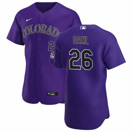 Men Colorado Rockies 26 David Dahl Men Nike Purple Alternate 2020 Flex Base Player MLB Jersey Men Colorado Rockies 26 David Dahl Men Nike Purple Alternate 2020 Flex Base Player MLB Jersey