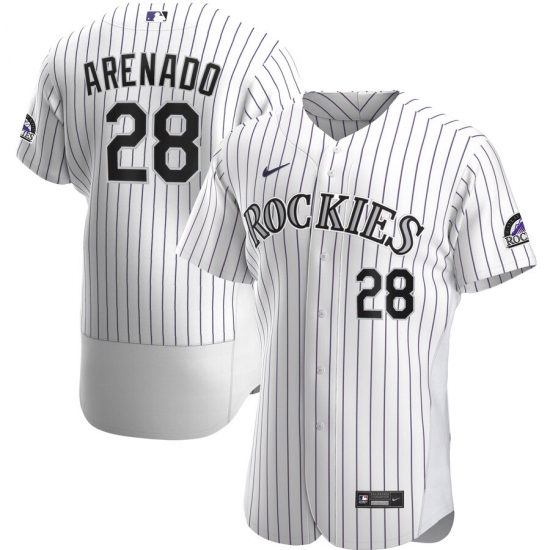 Men Colorado Rockies 28 Nolan Arenado Men Nike White Home 2020 Flex Base Player MLB Jersey Men Colorado Rockies 28 Nolan Arenado Men Nike White Home 2020 Flex Base Player MLB Jersey