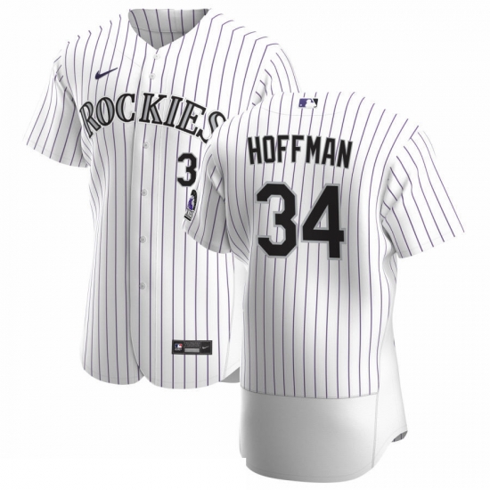 Men Colorado Rockies 34 Jeff Hoffman Men Nike White Home 2020 Flex Base Player MLB Jersey Men Colorado Rockies 34 Jeff Hoffman Men Nike White Home 2020 Flex Base Player MLB Jersey