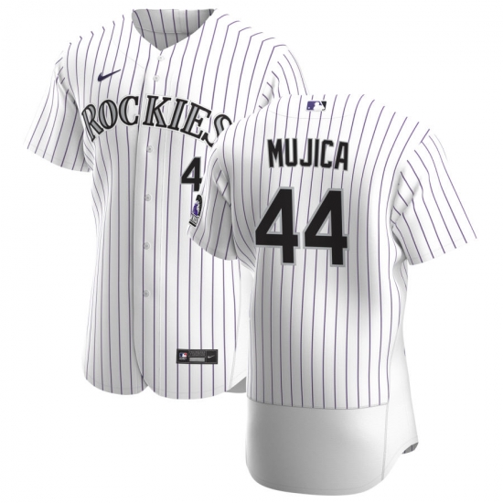 Men Colorado Rockies 44 Jose Mujica Men Nike White Home 2020 Flex Base Player MLB Jersey Men Colorado Rockies 44 Jose Mujica Men Nike White Home 2020 Flex Base Player MLB Jersey