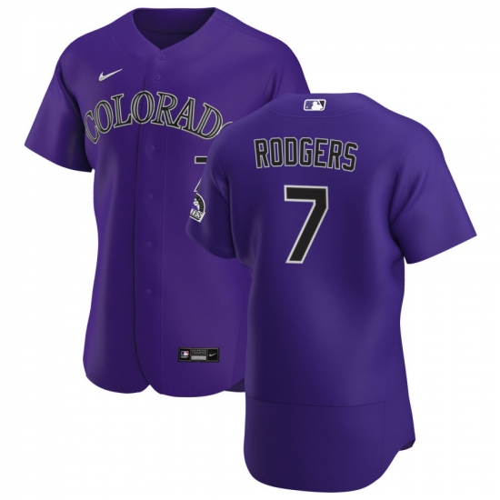 Men Colorado Rockies 7 Brendan Rodgers Men Nike Purple Alternate 2020 Flex Base Player MLB Jersey Men Colorado Rockies 7 Brendan Rodgers Men Nike Purple Alternate 2020 Flex Base Player MLB Jersey