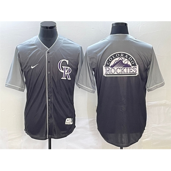 Men Colorado Rockies Grey Drrift Edition Team Big Logo Stitched Baseball Jersey Men Colorado Rockies Grey Drrift Edition Team Big Logo Stitched Baseball Jersey