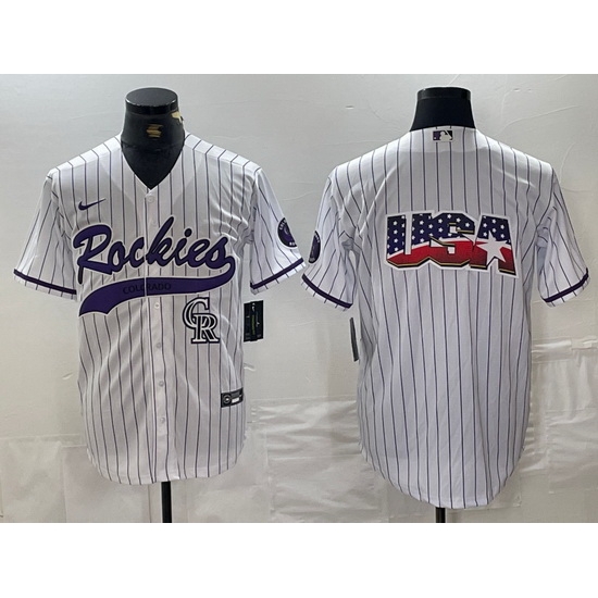 Men Colorado Rockies White Team Big Logo Cool Base Stitched Baseball Jersey 4 Men Colorado Rockies White Team Big Logo Cool Base Stitched Baseball Jersey 4