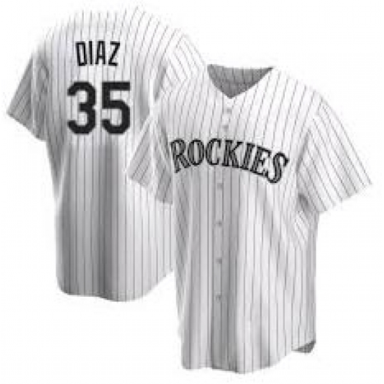 Men Nike Colorado Rockies 35 Elias Diaz White Cool Base MLB Jersey Men Nike Colorado Rockies 35 Elias Diaz White Cool Base MLB Jersey