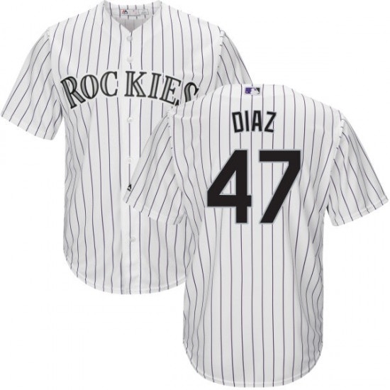 Men Nike Colorado Rockies 47 Jairo Diaz White Flex Base MLB Jersey Men Nike Colorado Rockies 47 Jairo Diaz White Flex Base MLB Jersey
