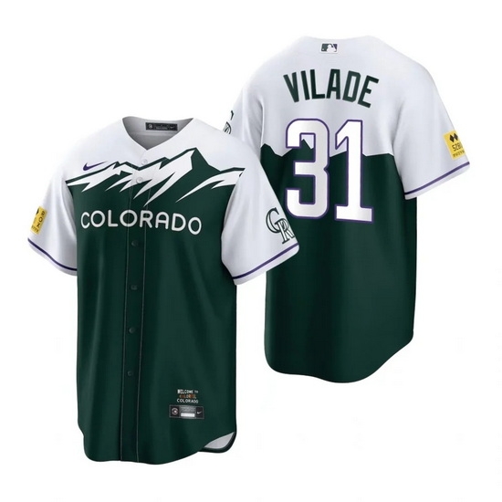Men Nike Nike Colorado Rockies #31 Ryan Vilade City Connect Stitched Baseball Jersey Men Nike Nike Colorado Rockies #31 Ryan Vilade City Connect Stitched Baseball Jersey