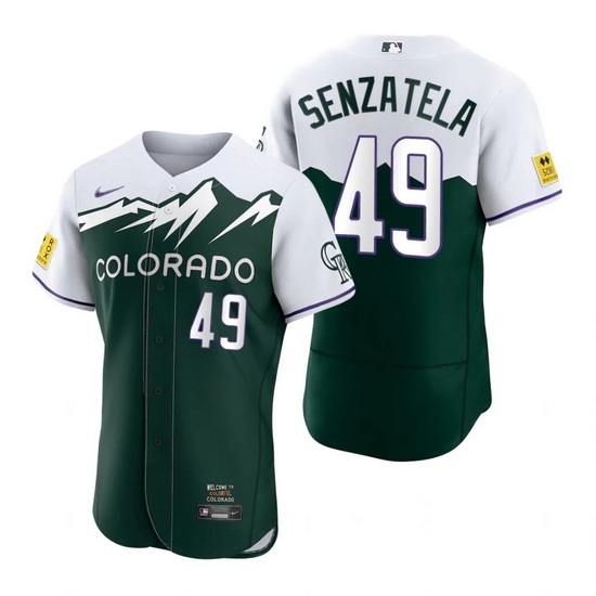 Men Nike Nike Colorado Rockies #49 Antonio Senzatela City Connect Stitched Flex Base Baseball Jersey Men Nike Nike Colorado Rockies #49 Antonio Senzatela City Connect Stitched Flex Base Baseball Jersey