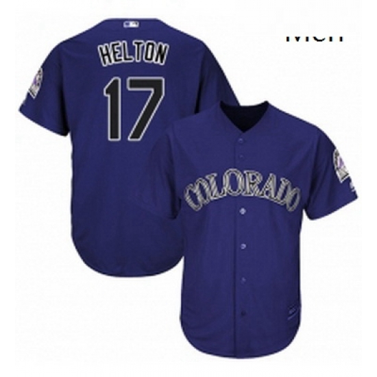 Mens Majestic Colorado Rockies 17 Todd Helton Replica Purple Alternate 1 Cool Base MLB Jersey Mens Majestic Colorado Rockies 17 Todd Helton Replica Purple Alternate 1 Cool Base MLB Jersey