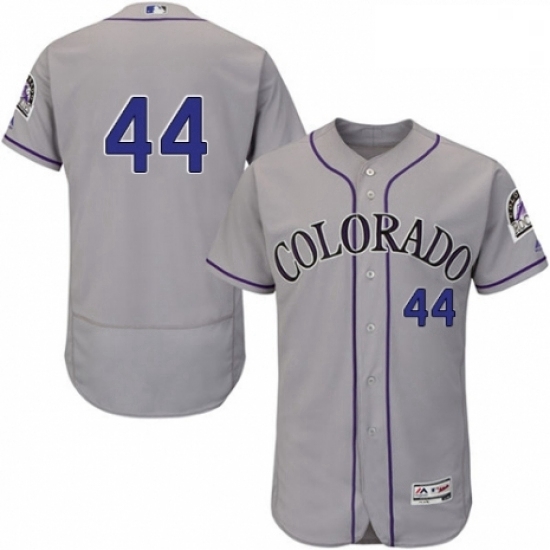 Mens Majestic Colorado Rockies 44 Tyler Anderson Grey Road Flex Base Authentic Collection MLB Jersey Mens Majestic Colorado Rockies 44 Tyler Anderson Grey Road Flex Base Authentic Collection MLB Jersey