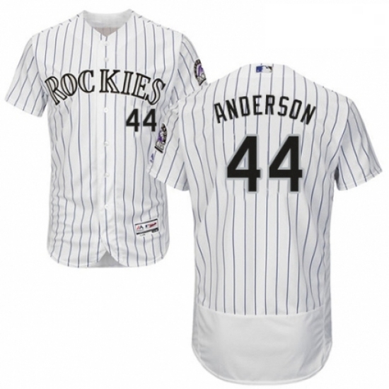 Mens Majestic Colorado Rockies 44 Tyler Anderson White Home Flex Base Authentic Collection MLB Jersey Mens Majestic Colorado Rockies 44 Tyler Anderson White Home Flex Base Authentic Collection MLB Jersey