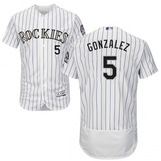 Mens Majestic Colorado Rockies 5 Carlos Gonzalez White Home Flex Base Authentic Collection MLB Jersey Mens Majestic Colorado Rockies 5 Carlos Gonzalez White Home Flex Base Authentic Collection MLB Jersey