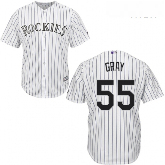 Mens Majestic Colorado Rockies 55 Jon Gray Replica White Home Cool Base MLB Jersey Mens Majestic Colorado Rockies 55 Jon Gray Replica White Home Cool Base MLB Jersey
